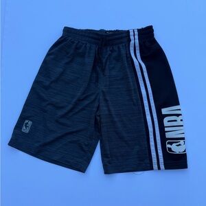 NBA Men's Charcoal and Black Athletic Shorts